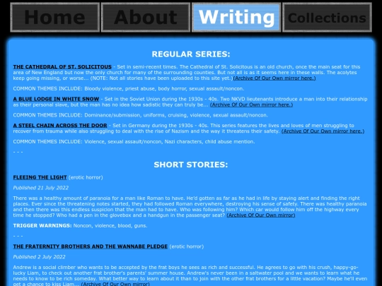 writing screenshot