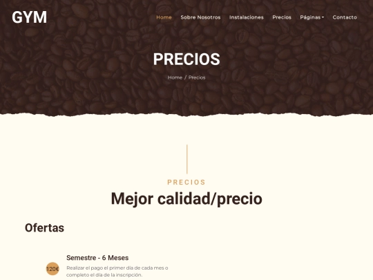 menu screenshot