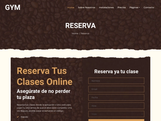 reservation screenshot