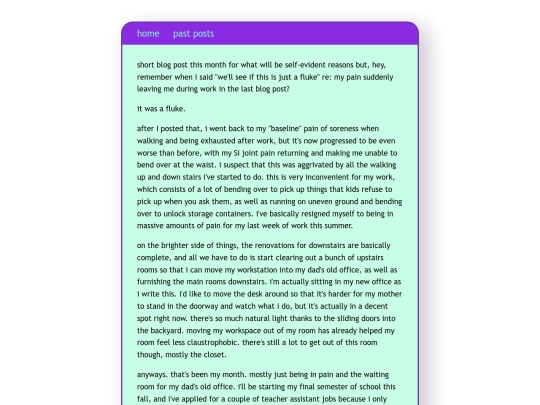 personal/neoblog/posts/2022-08-21-back-on-the-pain-train screenshot