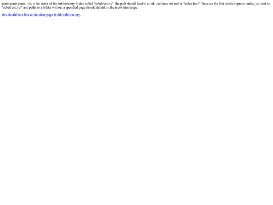 testsite/subdirectory screenshot