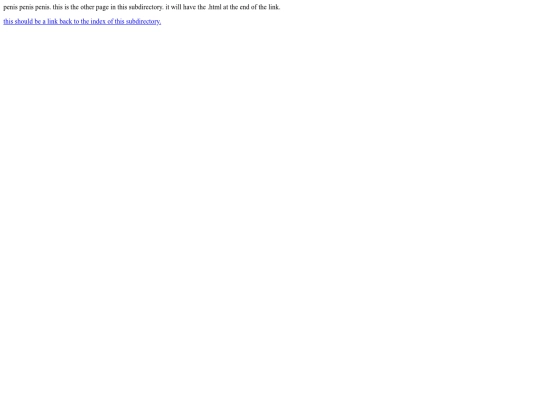 testsite/subdirectory/secondpage screenshot