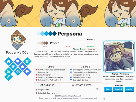 modern/perpsona screenshot