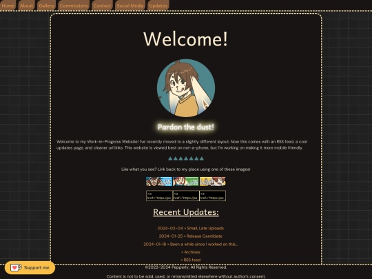 pepperly-art-redirect screenshot