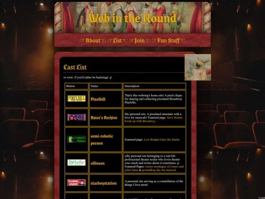 WebInTheRound/list screenshot