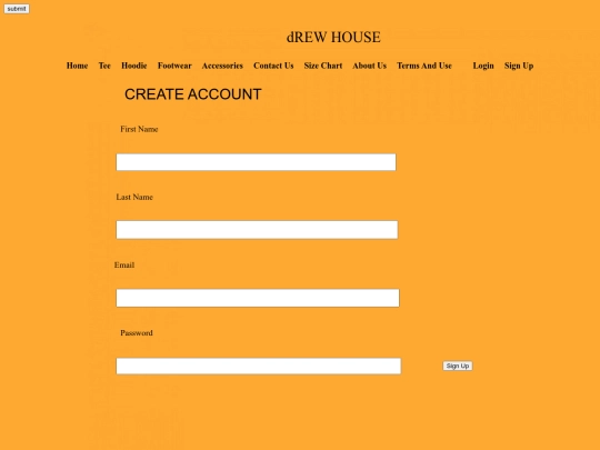 Signup screenshot