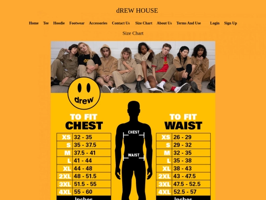 Sizechart screenshot