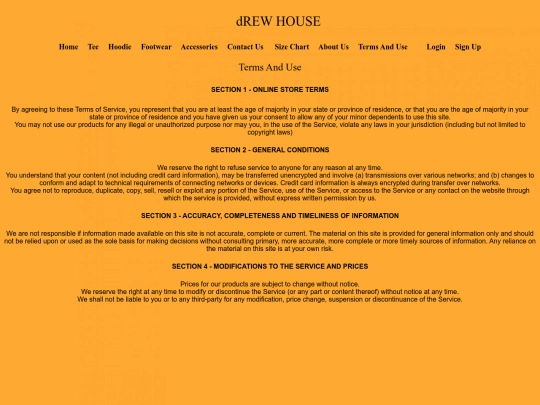 Termsanduse screenshot