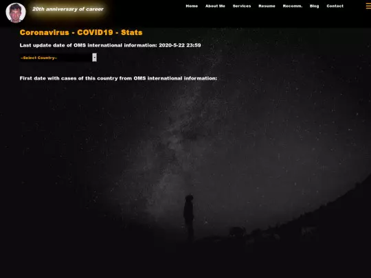 covid19-coronavirus-stats screenshot