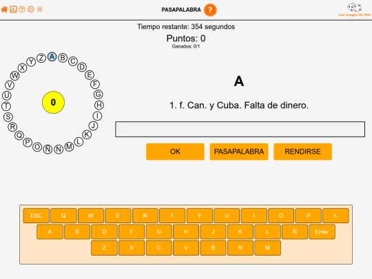 juegos/pasapalabra screenshot