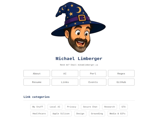 links screenshot