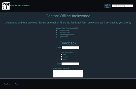 feedback screenshot
