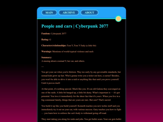 fics/posts/People-And-Cars screenshot