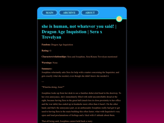 fics/posts/She-Is-Human screenshot