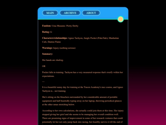 fics/posts/Skin-To-Bone screenshot