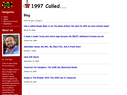 blog screenshot