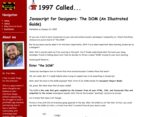 posts/2018/01-12-javascript-101-the-dom screenshot