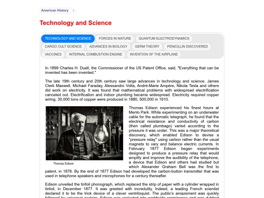 technologyAndScience screenshot