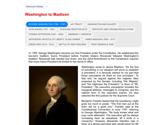 washingtonToMadison screenshot
