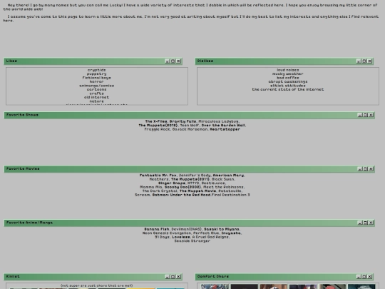 info screenshot