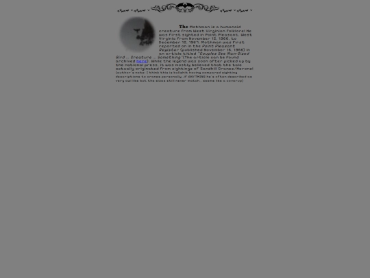 mothman/intro screenshot