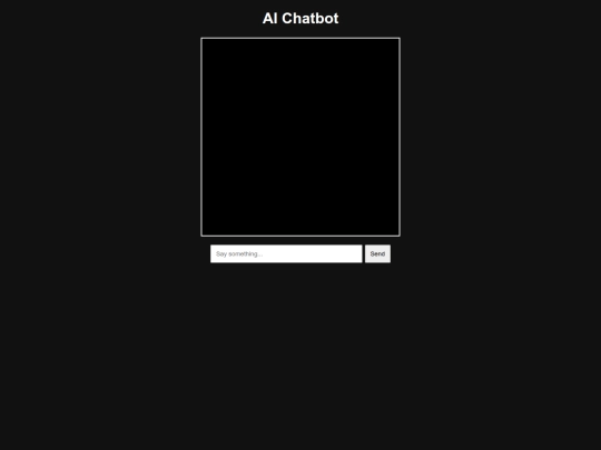 chatbot screenshot