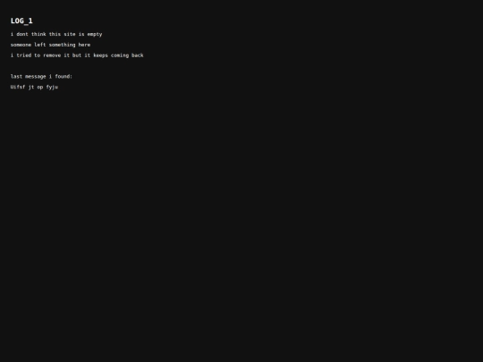 log screenshot
