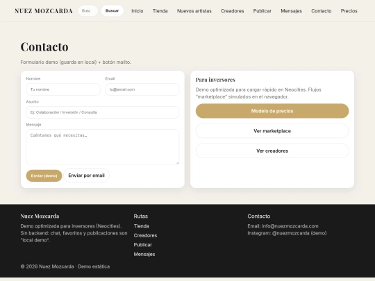 contacto screenshot