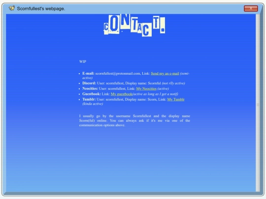 contact screenshot
