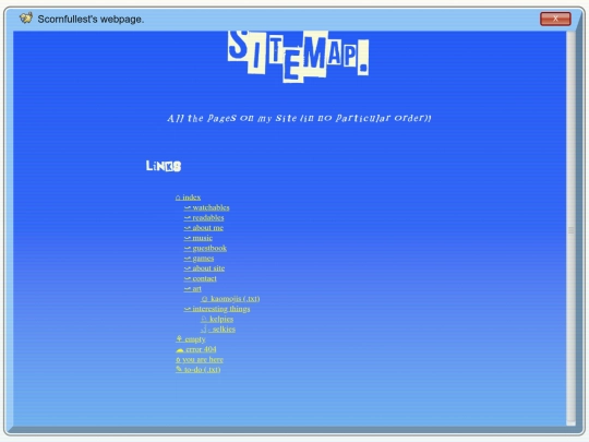 sitemap screenshot