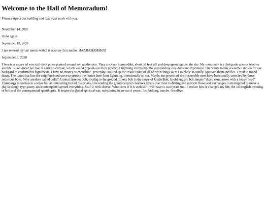 memos screenshot