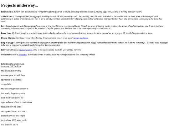 projects screenshot