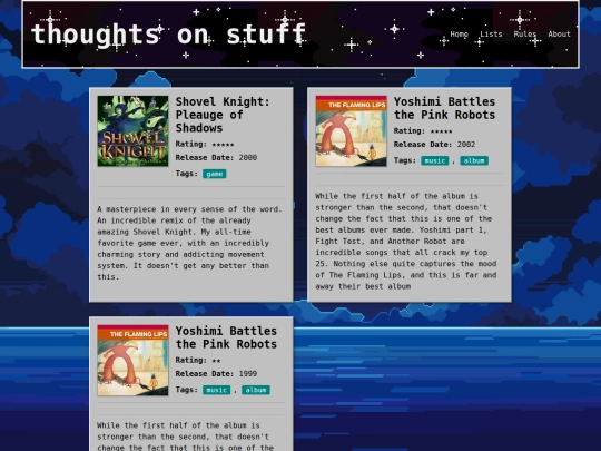 reviews screenshot