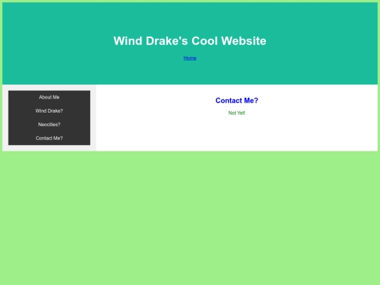 about/contact screenshot