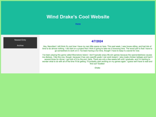 blog screenshot