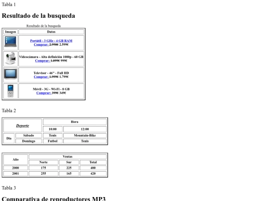 paginas/ejerciciostablas screenshot