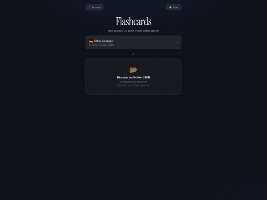 flashcards screenshot