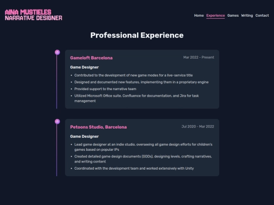 experience screenshot