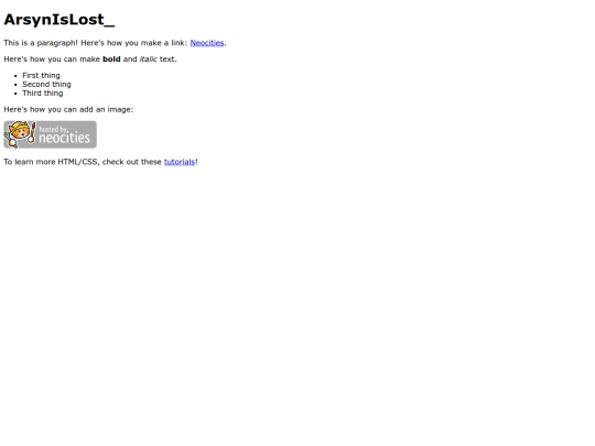 index screenshot