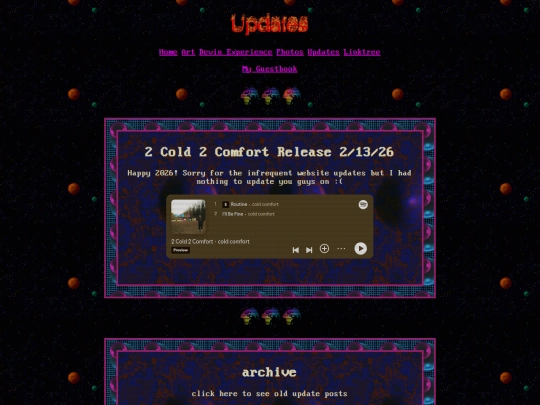 updates screenshot