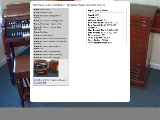 organSite screenshot