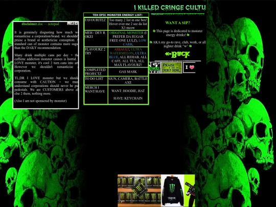 MONSTER screenshot