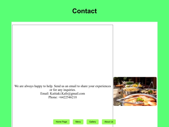 Contact Page screenshot