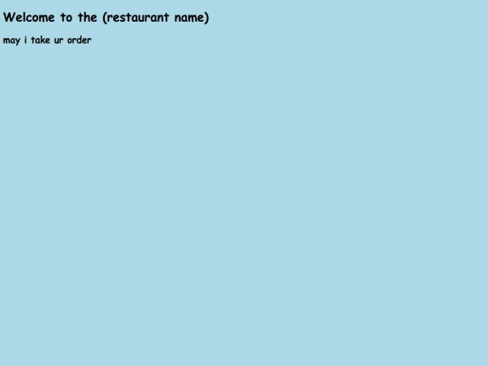 menu screenshot