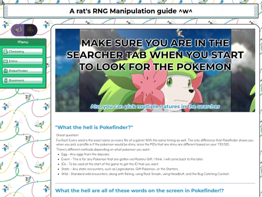 rng-manipulation/pokefinder screenshot