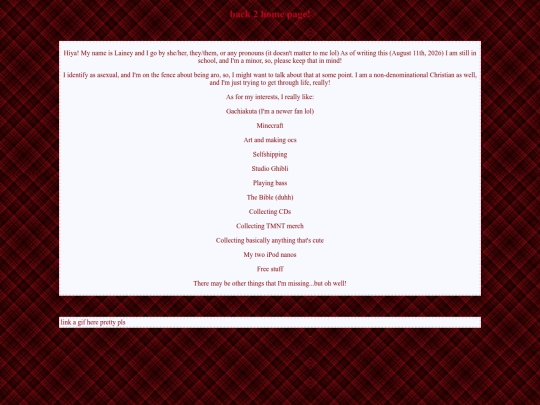 aboutmepage screenshot