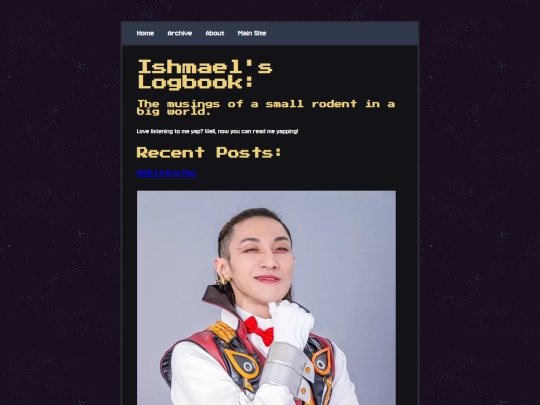 blog screenshot