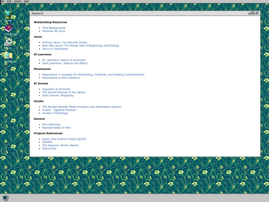 references screenshot