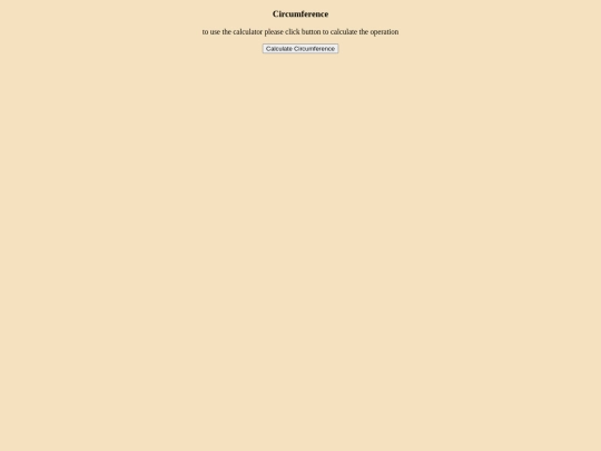 circumference screenshot