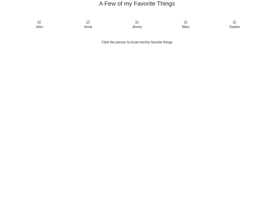 favorite-things screenshot